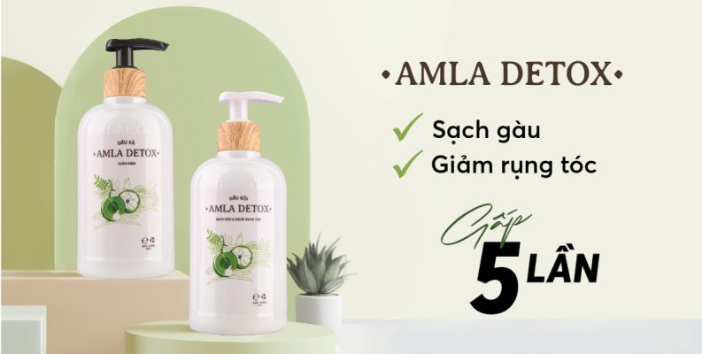 Bộ đôi dầu Gội - Xả Amla Detox Laco