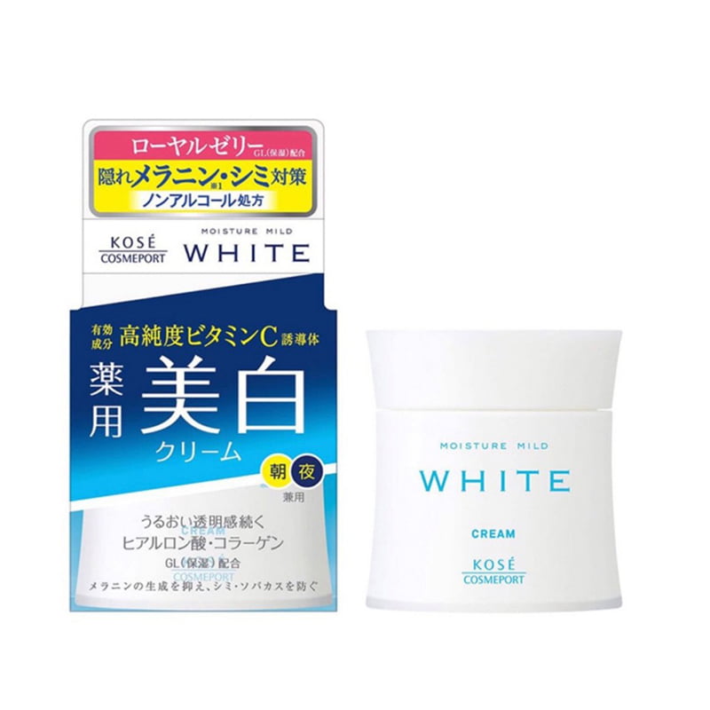  Kem dưỡng da ban đêm Kose Moisture Mild White Cream 