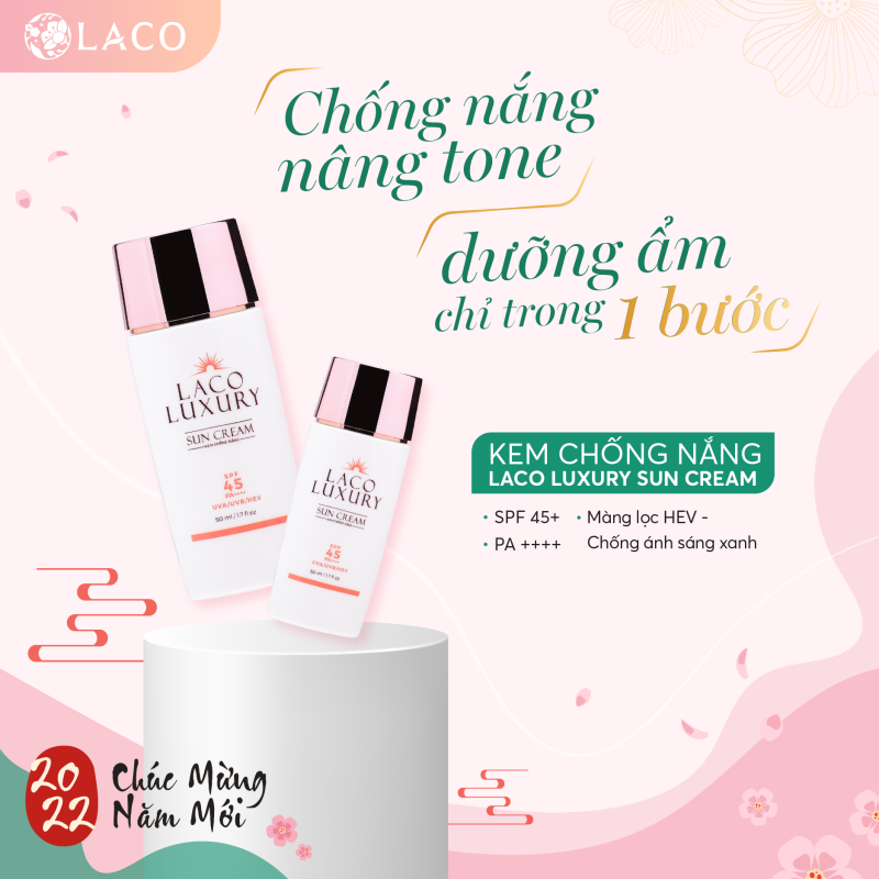 Kem chống nắng Laco Luxury Sun Cream bảo vệ da