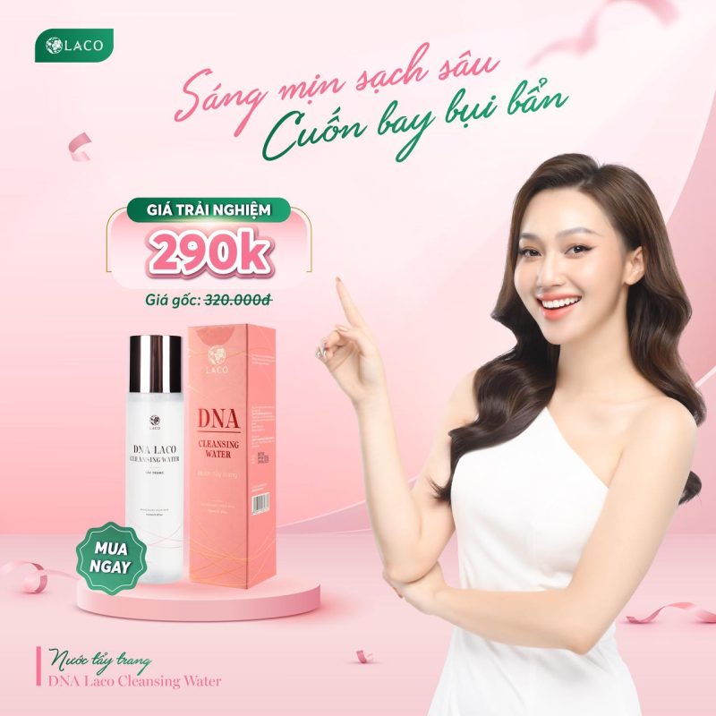 Nước tẩy trang laco DNA cleansing water 