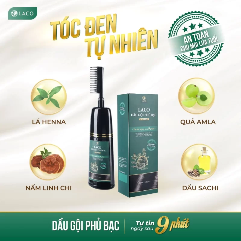 Dầu gội phủ bạc Laco 